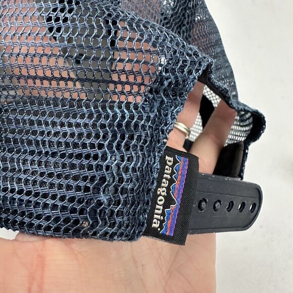 VTG Patagonia Trucker Hat Mesh Back Baseball Hat Snapback Cap Logo Outdoors - Picture 5 of 11